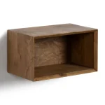 LEV Mesita de noche flotante madera