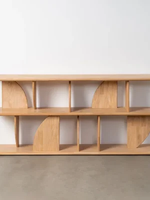 AIRA estantería baja madera maciza
