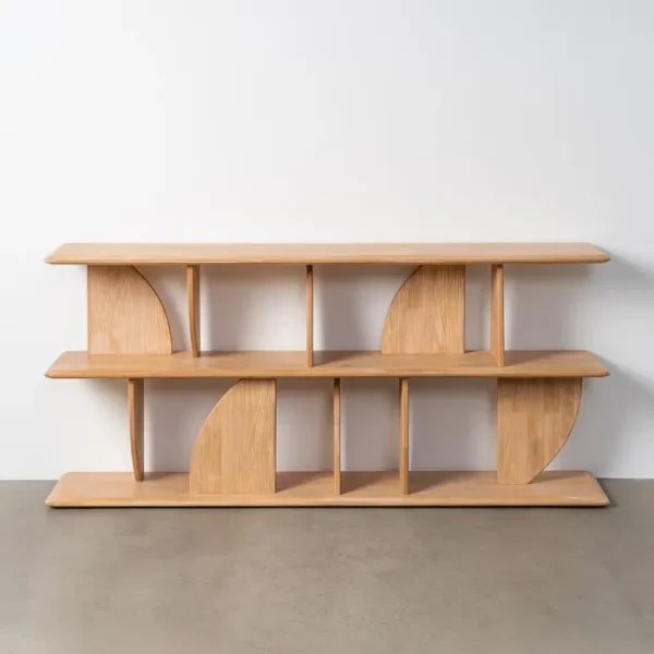 AIRA estantería baja madera maciza