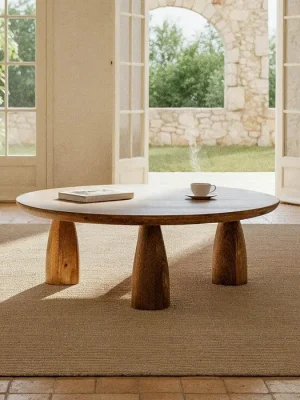 NALU Mesa de centro madera maciza