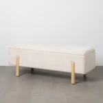 NUBE  Banco beige con almacenaje