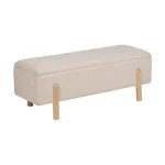 NUBE  Banco beige con almacenaje