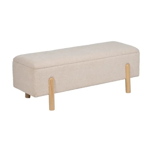 NUBE  Banco beige con almacenaje