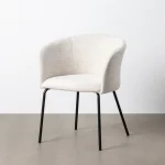 ARDESIA Silla tapizado crema