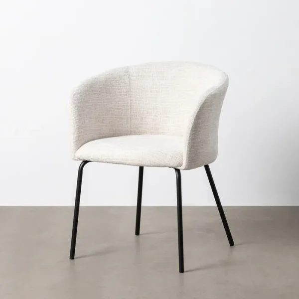 ARDESIA Silla tapizado crema