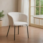 ARDESIA Silla tapizado crema