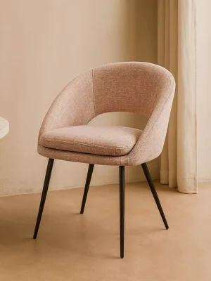 COCOA Silla tapizado rosa