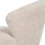 ELVA Butaca tapizada borreguito beige