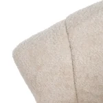 ELVA Butaca tapizada borreguito beige