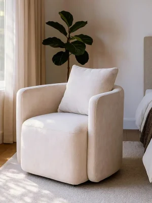 NAEL Butaca giratoria beige