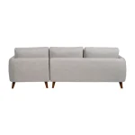 LENA Sofá chaiselongue 3 plazas gris