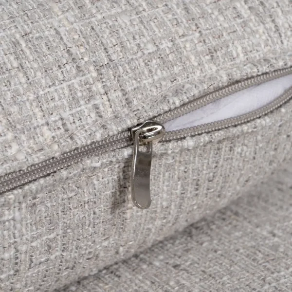 LENA Sofá chaiselongue 3 plazas gris