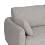 LENA Sofá chaiselongue 3 plazas gris