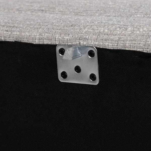 LENA Sofá chaiselongue 3 plazas gris
