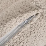 ZENOR Sofá tapizado beige 2 plazas