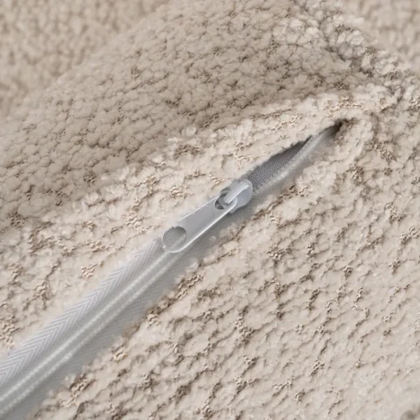 ZENOR Sofá tapizado beige 2 plazas