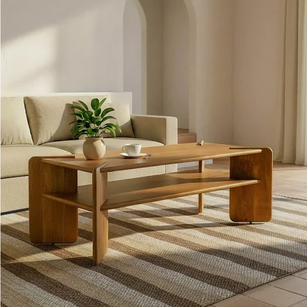 TOBI Mesa centro madera maciza