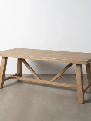 DELTA Mesa comedor 200 cm madera maciza
