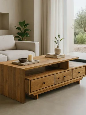 OAK Mesa de centro madera maciza