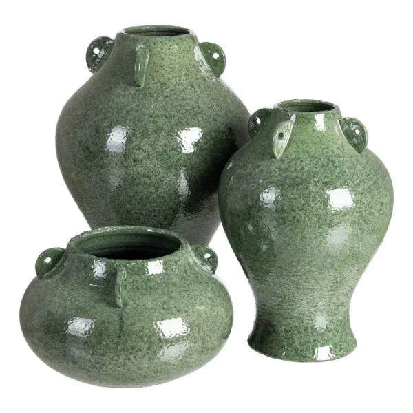 MUSGO Jarrón decorativo verde