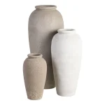 OKI Jarrón alto beige