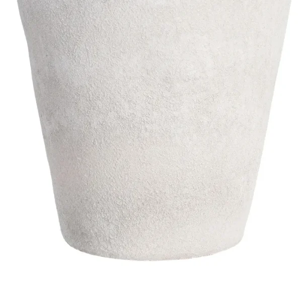 OKI Jarrón alto de cerámica blanco