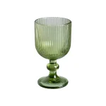 OLIVA Copa de cristal verde