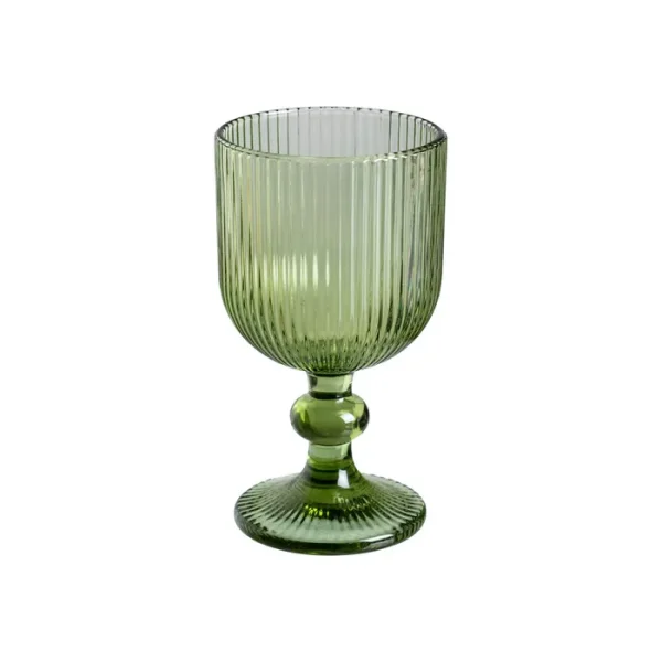 OLIVA Copa de cristal verde