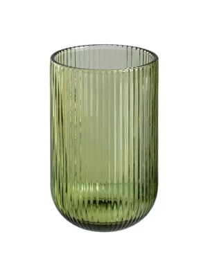 OLIVA Vaso de cristal verde