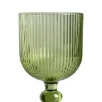 OLIVA Copa de cristal verde