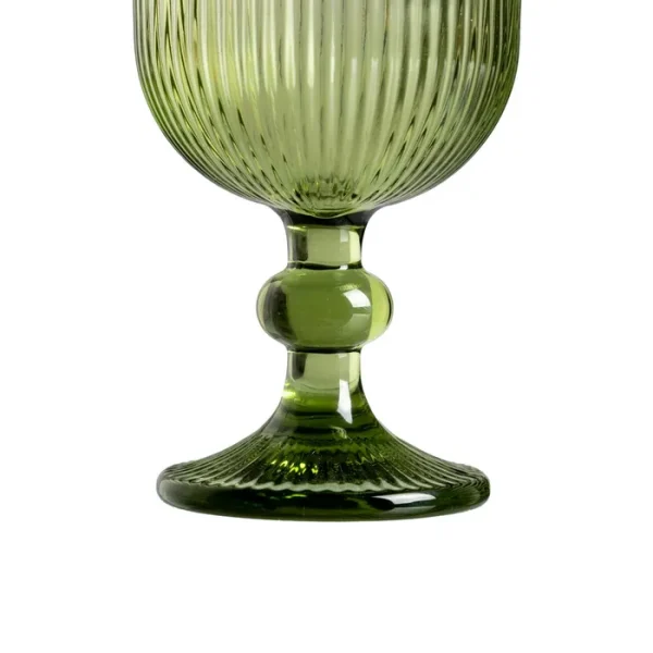 OLIVA Copa de cristal verde