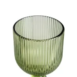 OLIVA Copa de cristal verde
