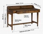 CRONOS escritorio madera maciza